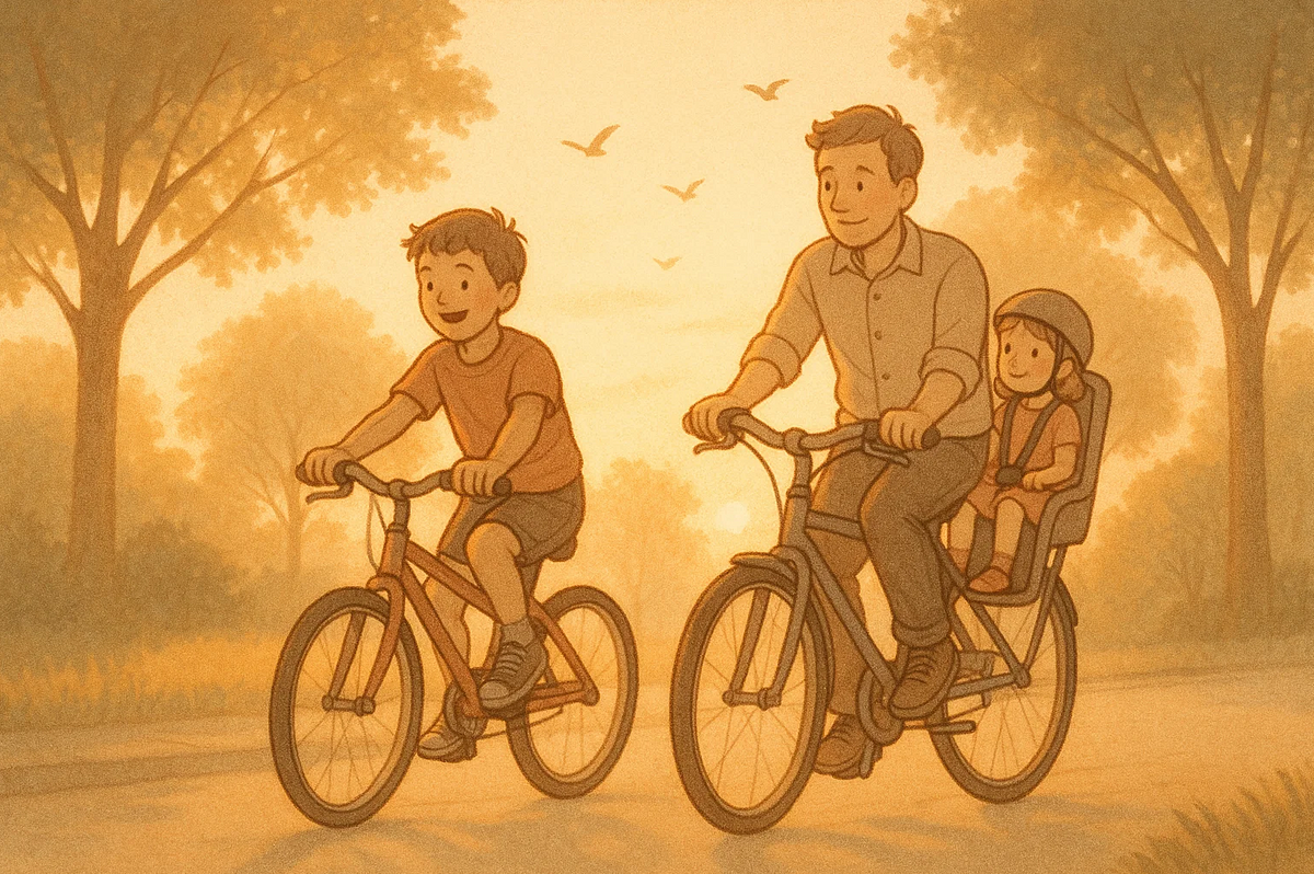 Wheels of Connection: How Morning Bike Rides Became Our Family’s Secret Language